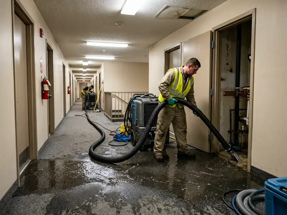 multi-unit-apartment-hallway-f-005 — frequently asked questions, Emergency Burst Pipe Water Extraction & Removal in Huber Ri…